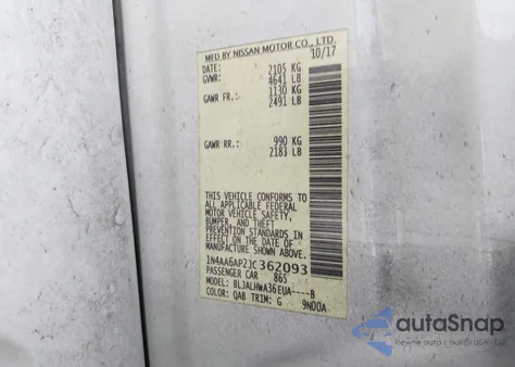 2018 Nissan Maxima 3.5 Platinum from USA, damaged, VIN 1N4AA6AP2JC362093